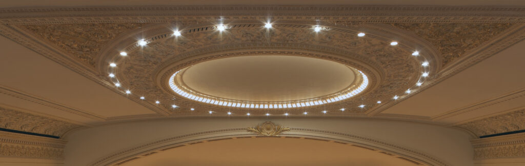 Carnegie Hall Gala ceiling lights